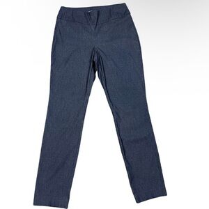 Van Heusen Stretch Pull-On Pants Gray Slim Straight Size 6